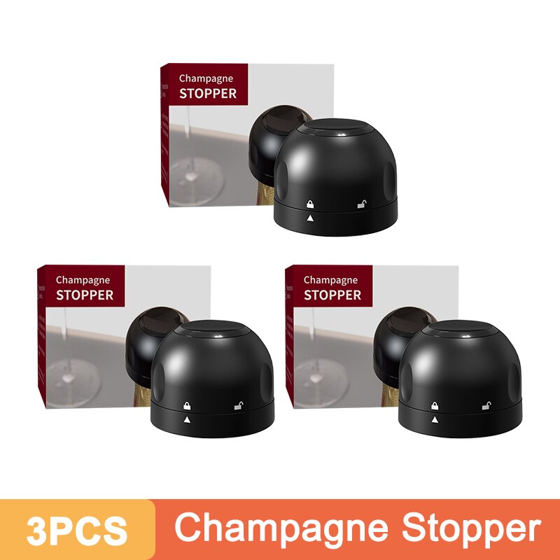 Capuchon anti -fuite vin ou Champagne 3pcs | Stoppers master wine or champagne  | cuisine